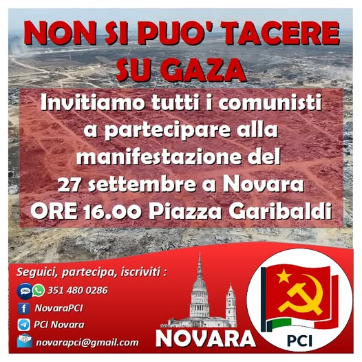 Contro il genocidio a Gaza in sostegno alla Flotilla